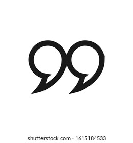 Quote Symbol for Graphic Design Projects