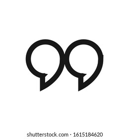 Quote Symbol for Graphic Design Projects