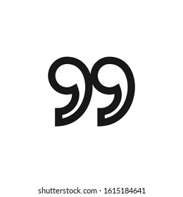 Quote Symbol for Graphic Design Projects