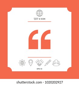 Quote symbol icon