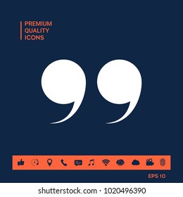 Quote symbol icon