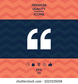 Quote symbol icon