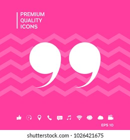 Quote symbol icon
