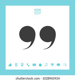 Quote symbol icon