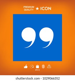 Quote symbol icon