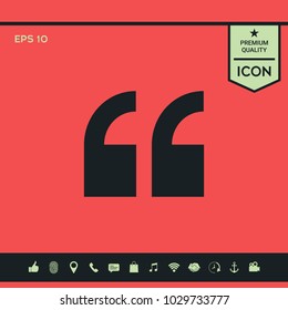Quote symbol icon