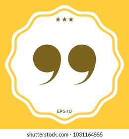 Quote symbol icon