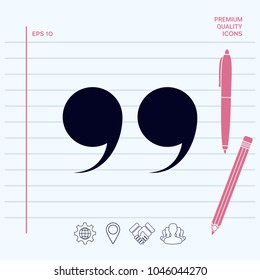 Quote symbol icon