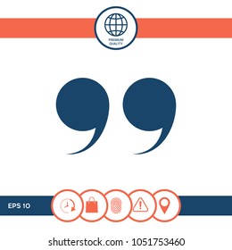 Quote symbol icon