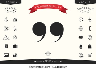 Quote symbol icon