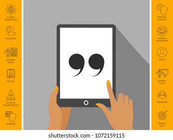 Quote symbol icon