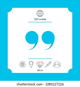 Quote symbol icon