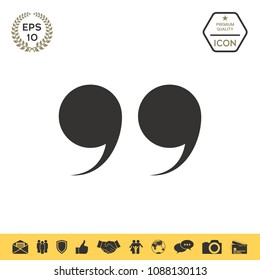 Quote symbol icon