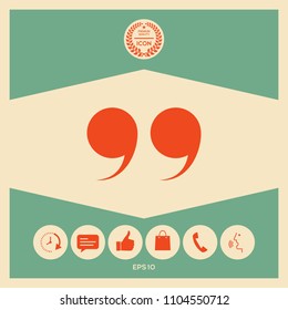 Quote symbol icon