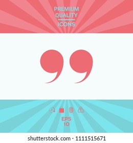 Quote symbol icon