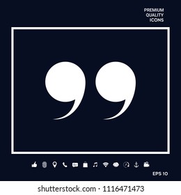 Quote symbol icon