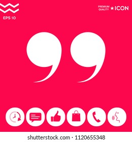 Quote symbol icon