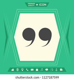 Quote symbol icon