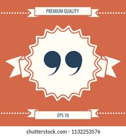 Quote symbol icon