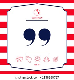 Quote symbol icon