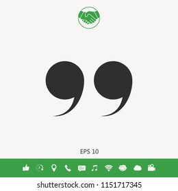 Quote symbol icon