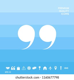 Quote symbol icon