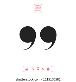Quote symbol icon