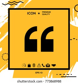 Quote symbol icon