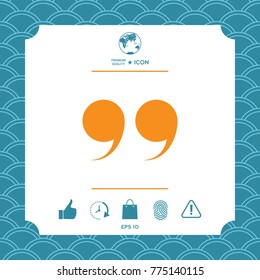 Quote symbol icon Quote symbol icon