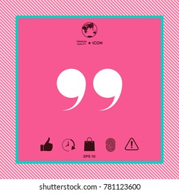 Quote symbol icon