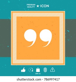 Quote symbol icon
