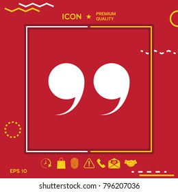 Quote symbol icon