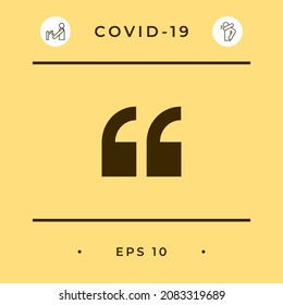 Quote symbol icon, elements for your design