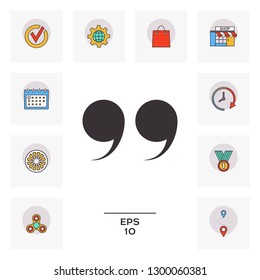 Quote symbol icon. Graphic elements for your design