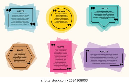 quote template or sayings in vector
