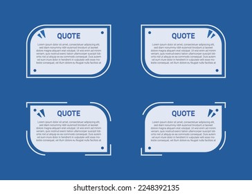 Quote template with various geometric shapes