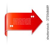 Quote text arrow vector illustration isolated on white background