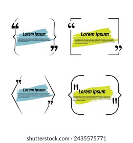 Cotizar Texto Banner Conjunto de iconos Vector Diseño.