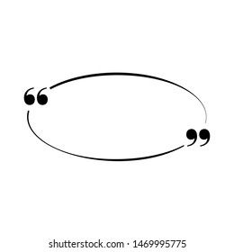 quote text box on white background vector illustration