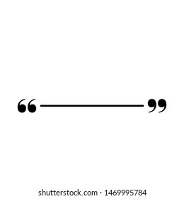 quote text box on white background vector illustration