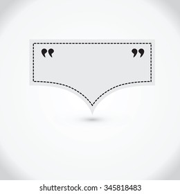 Quote text bubble