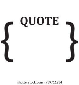 Quote text bubble