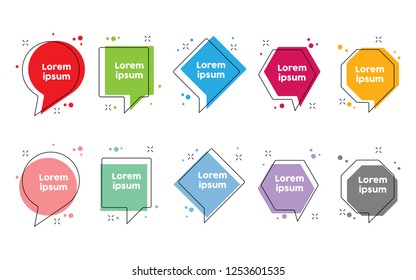 Quote text bubble. Commas, note, message and comment Vector illustration.