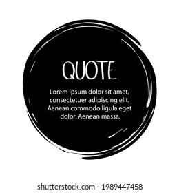 Quote text bubble. Commas, note, message and comment. Vector illustration.