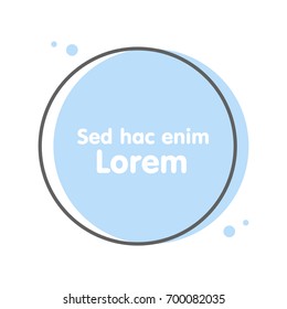 Quote text bubble. Commas, note, message and comment Vector illustration
