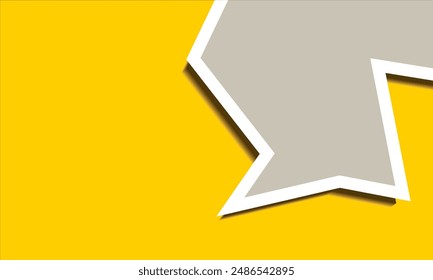 Quote text bubble. yellow gradient background. comment Vector, note and message. Minimalist social media post and story template. Suitable for advertise, web banner, flyer, brochure, presentation
