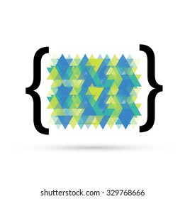 Quote text bubbles. Vector abstract color box. 