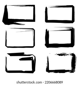 Quote textbox set. Isolated on a White background. Vector illustration. Template for Design, Banner, Website. Doodle Elements eps format