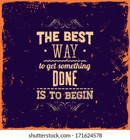 132 Getting things done quotes Images, Stock Photos & Vectors ...