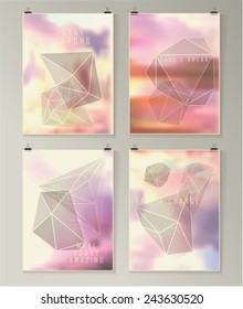 Quote Typographical galaxy Background, retro design. Hipster creative poster